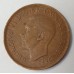 AUSTRALIA 1952 . ONE 1 PENNY . ERROR . DOUBLOE STAMP . PLANCHET FLAW